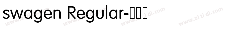 swagen Regular字体转换 swagen Regular字体转换